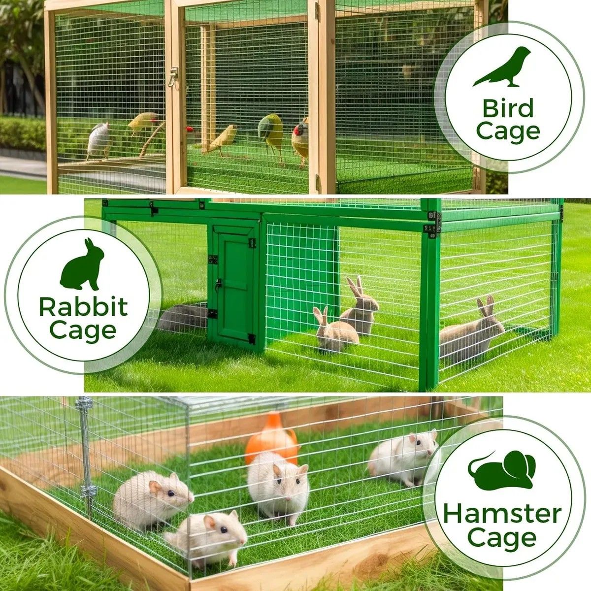 KUANGYE - Tejido Malla Ganadera Gallinera 90cm Alto X 10mt Largo