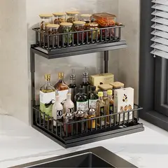 YOMYM - Estante Para Gabinete De Fregadero De Cocina