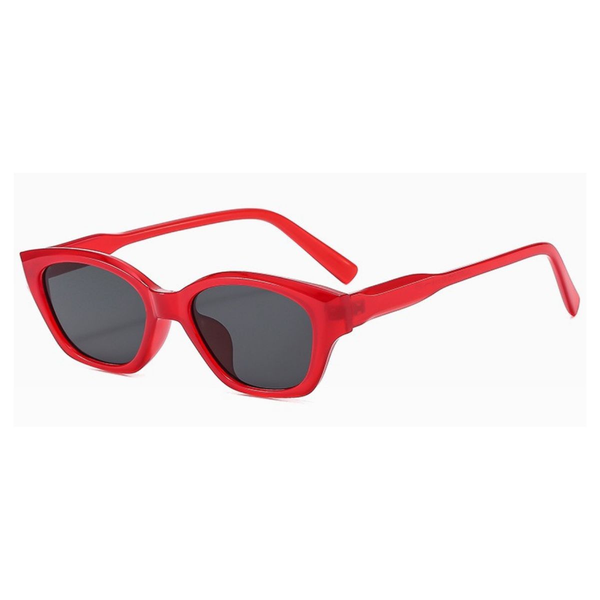 NOVY - Gafas Lentes De Sol Retro Ojo de Gato Rojo