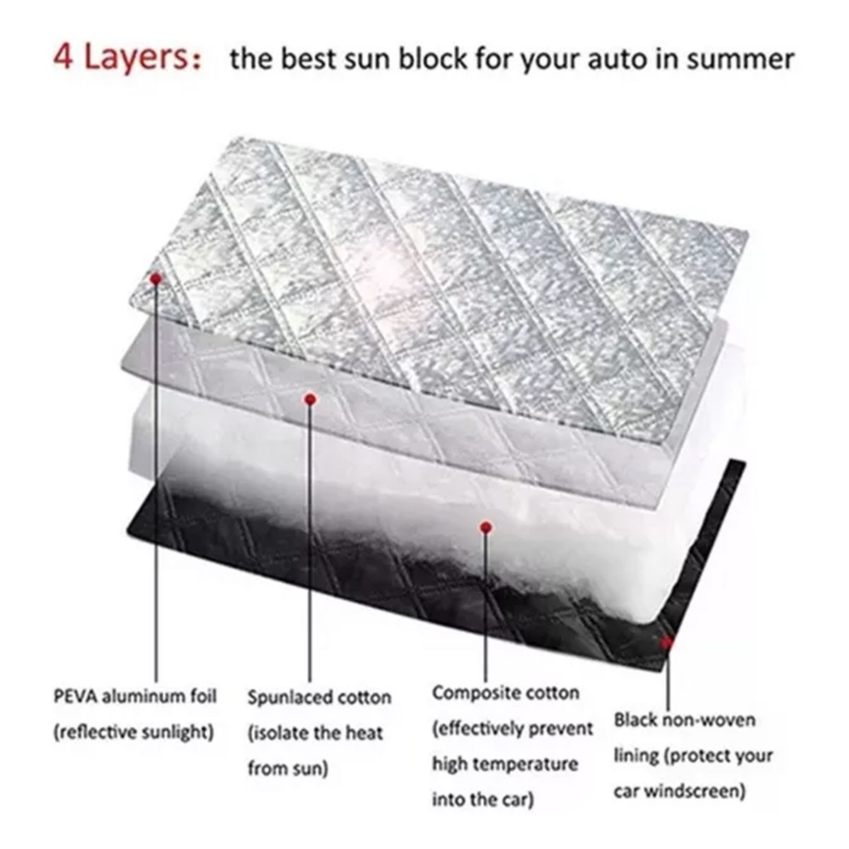 ATURE - Funda Protectora Sol Y Nieve Cubreparabrisas Para Automóvil