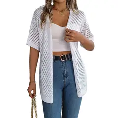 TIOZONEY - Cardigan ligero de verano para mujer