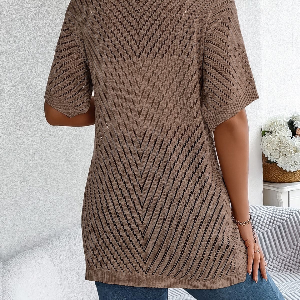 TIOZONEY - Cardigan ligero de verano para mujer