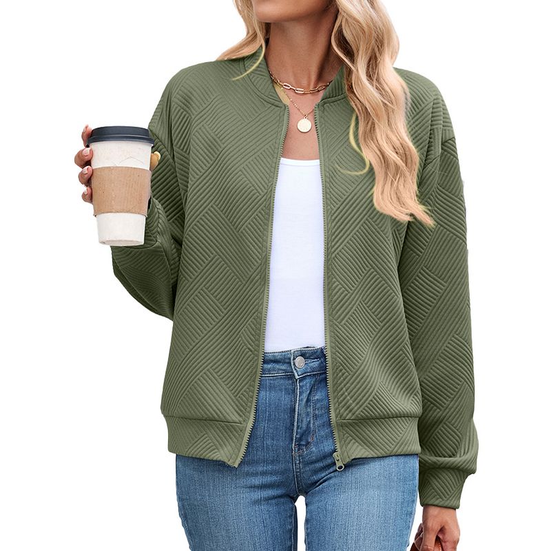 TIOZONEY - Chaqueta informal con cremallera