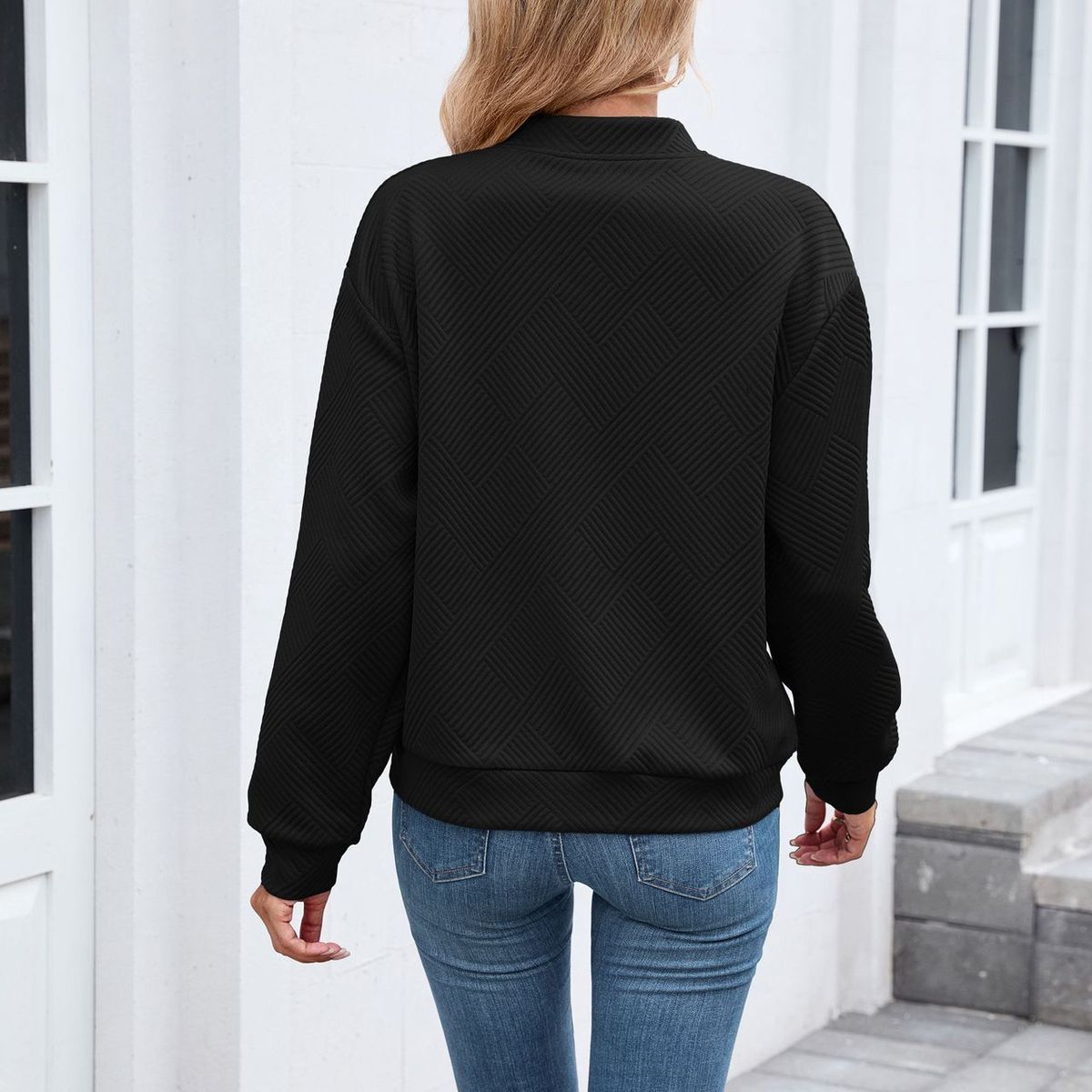 TIOZONEY - Chaqueta informal con cremallera