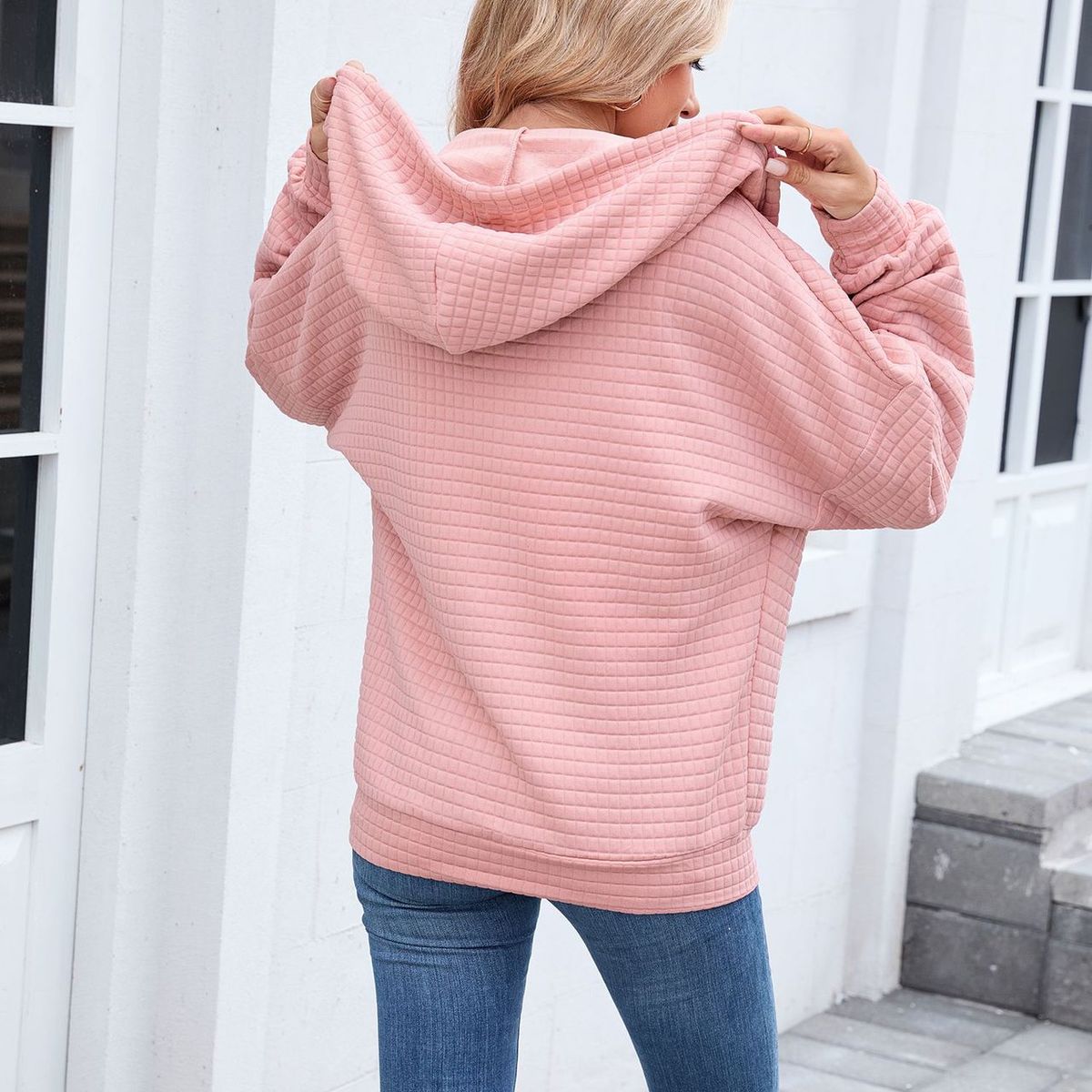 TIOZONEY - Chamarra sudadera con capucha y bolsillos