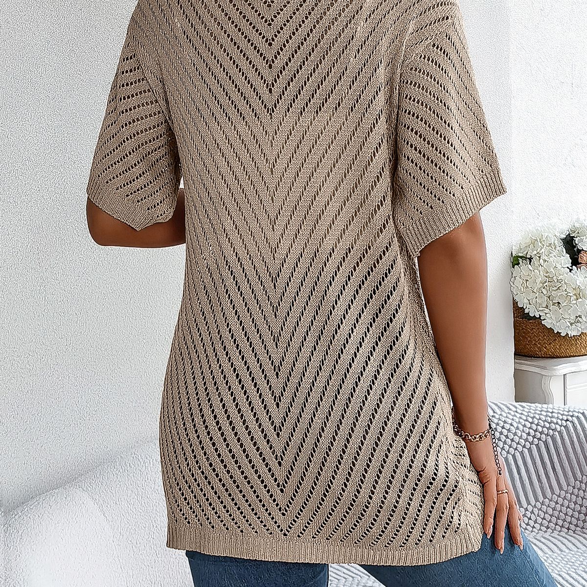 TIOZONEY - Cardigan ligero de verano para mujer