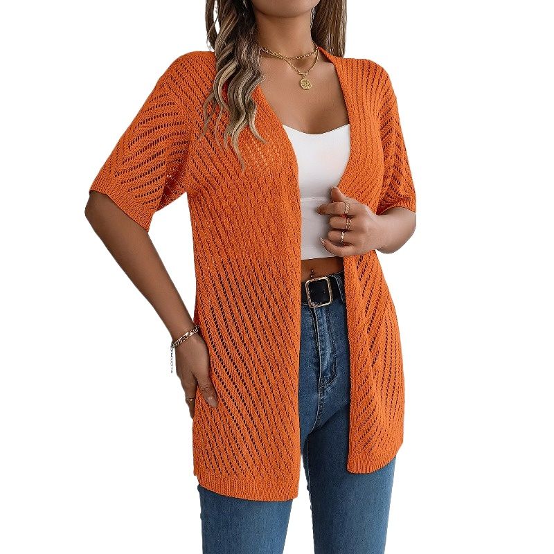 TIOZONEY - Cardigan ligero de verano para mujer