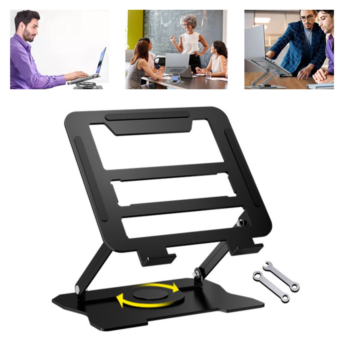 ATURE - Soporte De Aluminio Ajustable Notebook Computadora Portátil