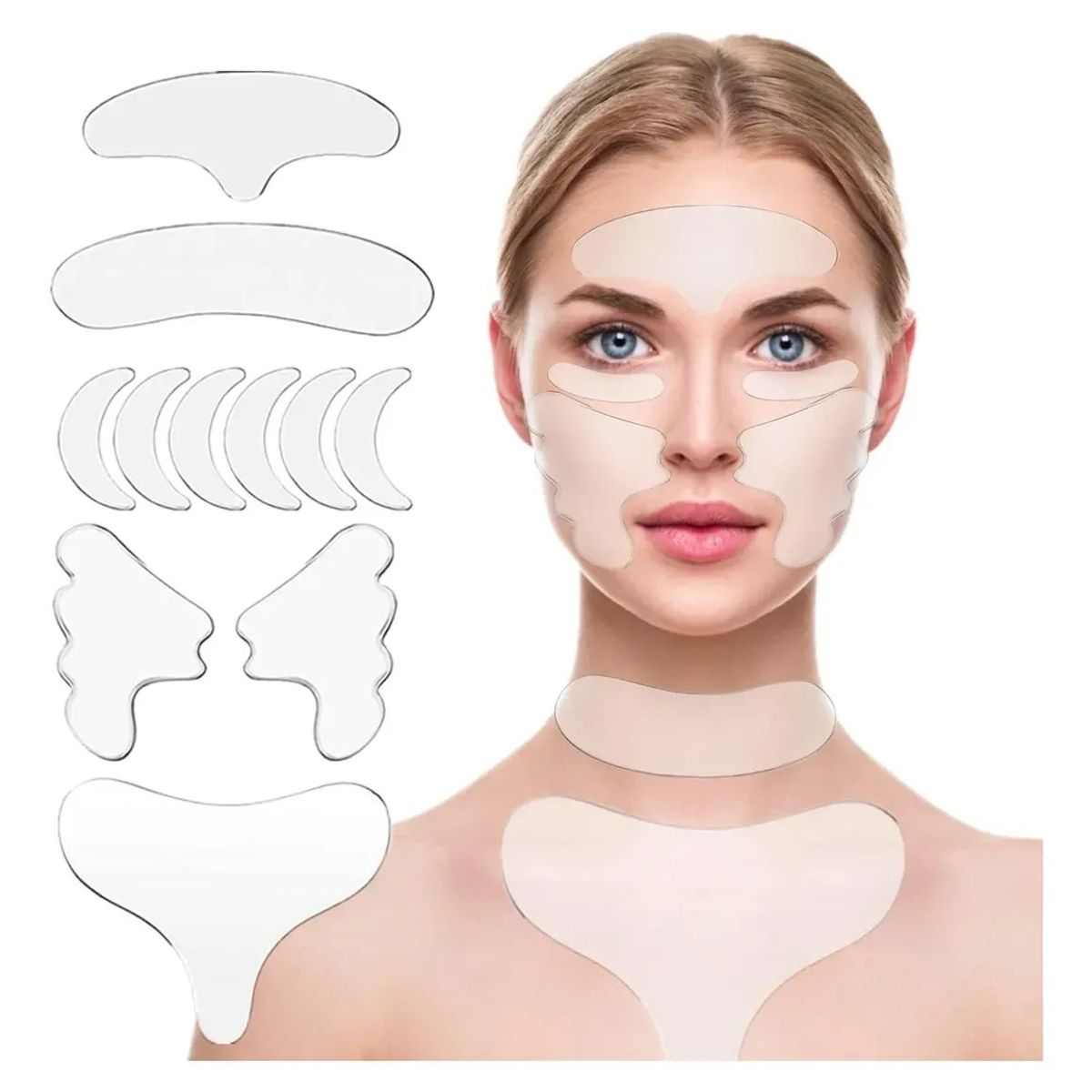 KUANGYE - Parche Silicona Reutilizable Arrugas Frentepechocuello