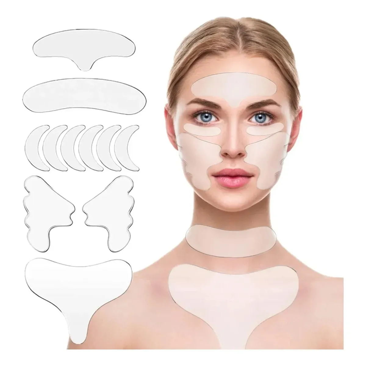 KUANGYE - Parche Silicona Reutilizable Arrugas Frentepechocuello