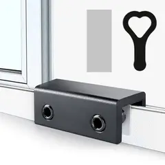 AIZO - Negro Seguro Traba Seguridad Hogar Corredera Ventanas Con Llave