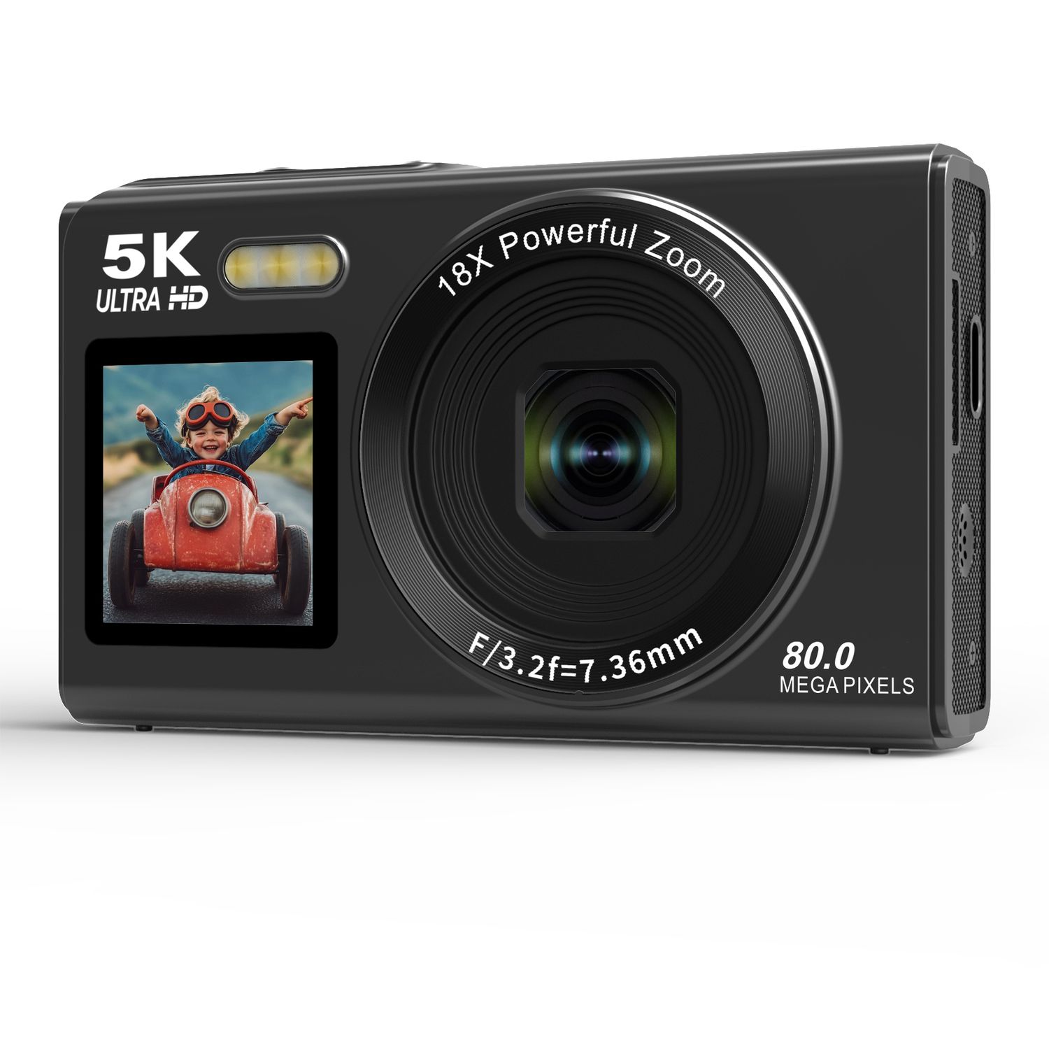 RENVMEXY Cámara S96PRO 5K 80MP WiFi Doble Pantalla Zoom 18X Envío