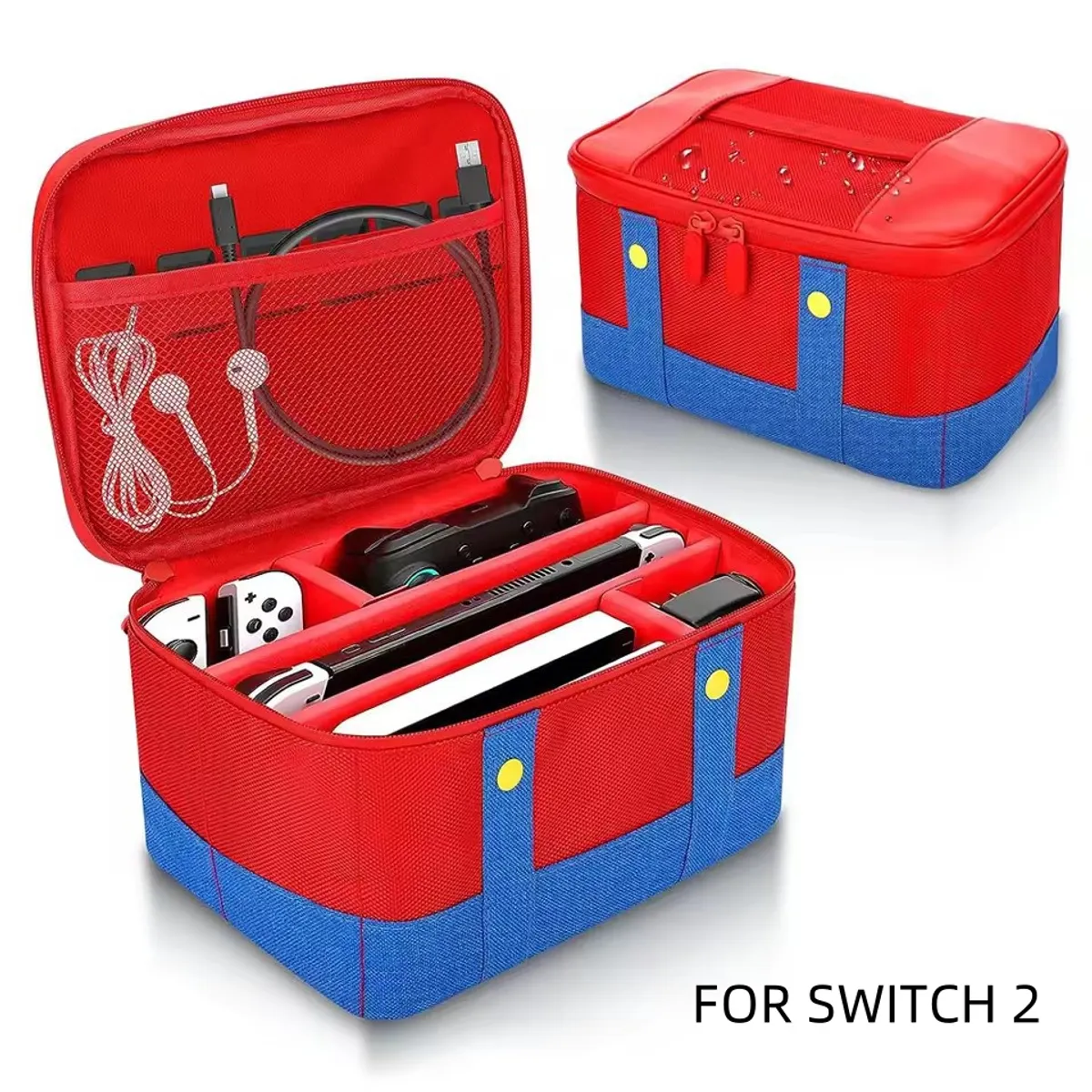 CORRERREY - Nintnedo Switch 2 paquete de almacenamiento multifuncional portátil