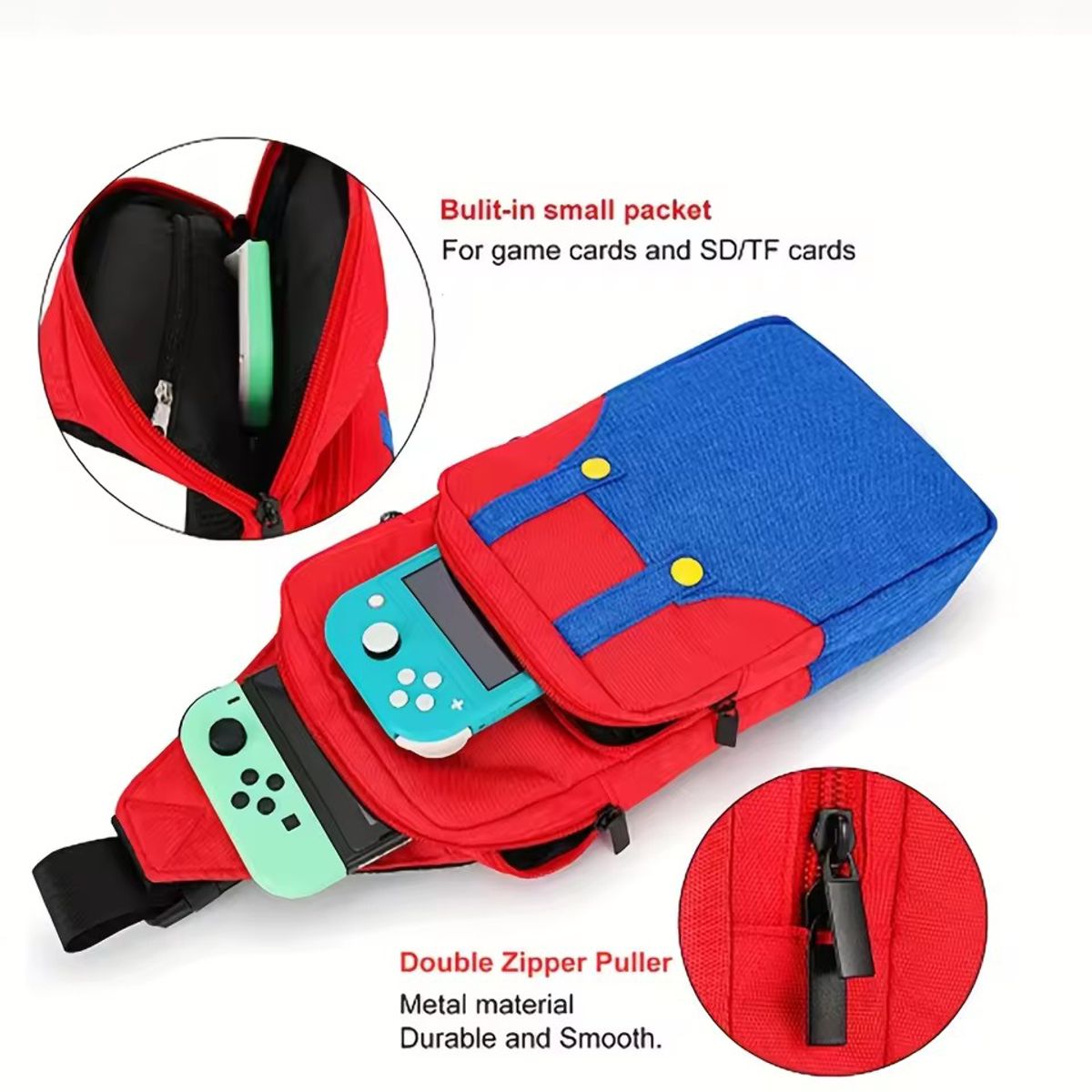 CORRERREY - Estuche Bolso Bandolera Protectora Para Consola Switch 2 Correrrey