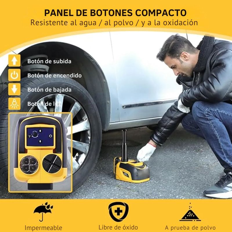 MOVI - Kit Automotriz Premium inalámbrico Gata 5T + Llave Impacto
