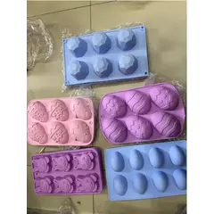 GENERICO - Molde Silicona Huevos de Pascua 3D Morado