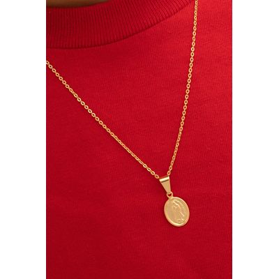 Imagen 2 del producto Cadena tejido aros delgada oro laminado 18k