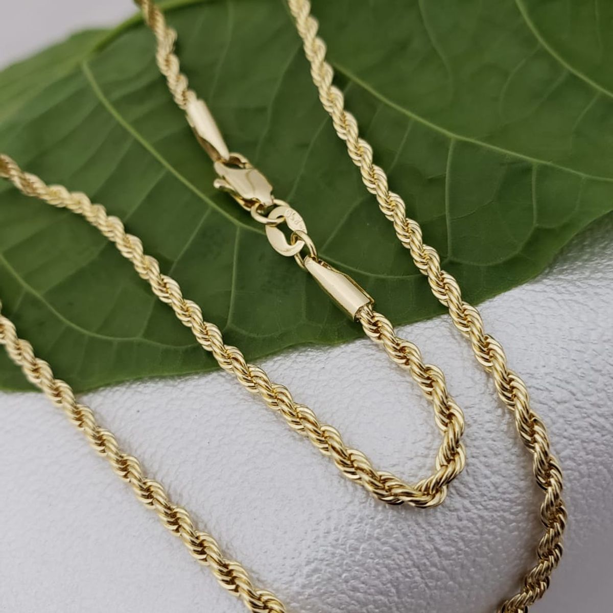 GENERICO - Cadena Tejido Tourbillon Oro Laminado 18k