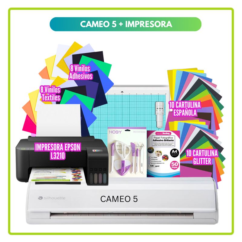 SILHOUETTE - Cameo 5 plotter de corte kit impresora  EPSON L3210 SC24