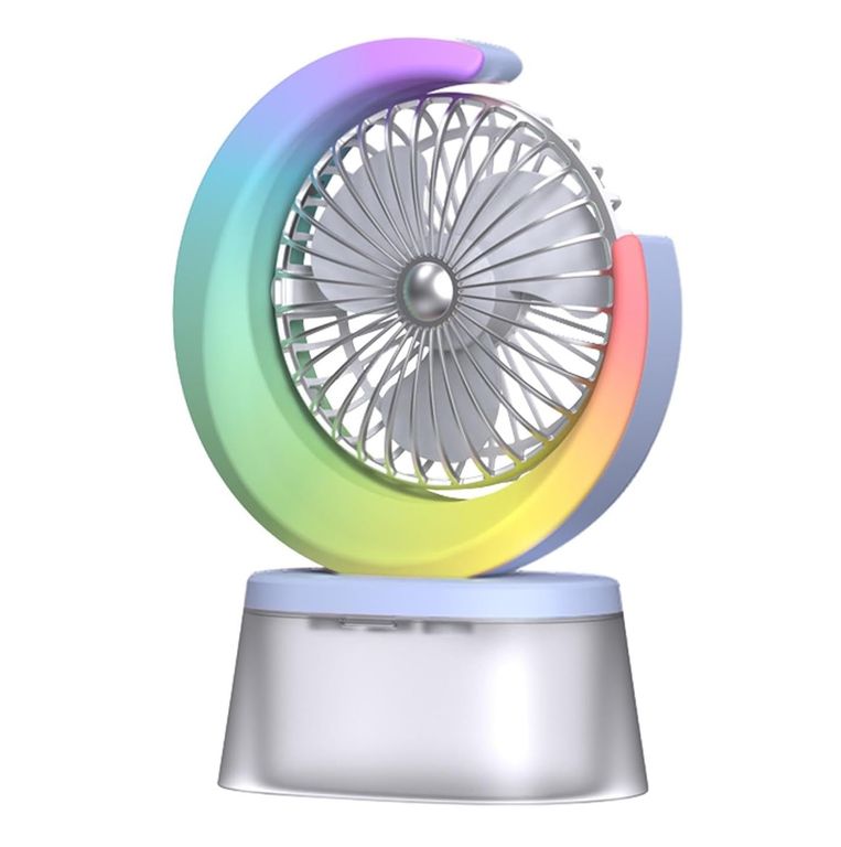 GENERICO Ventilador Humidificador Portátil Ventilador Led Usb Recarg