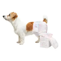 GENERICO - 30 Pañales Para Perros Gatos Pañal Mascotas Pañales Hembra M