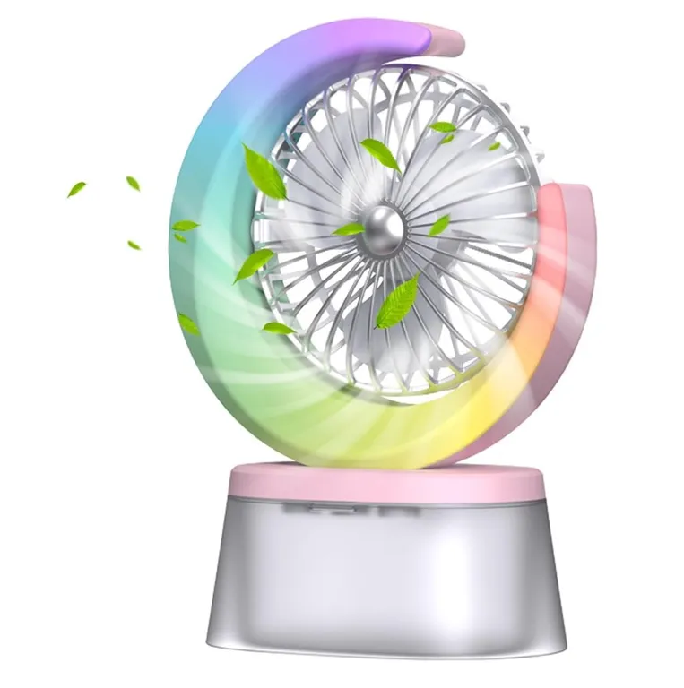 GENERICO Ventilador Humidificador Portátil Ventilador Led Usb Recarg