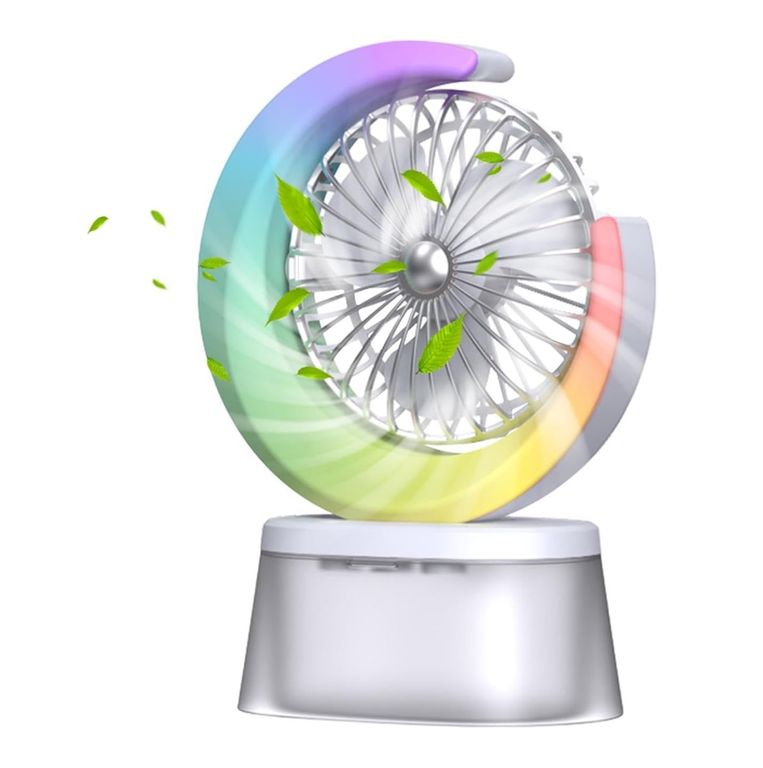 GENERICO Ventilador Humidificador Portátil Ventilador Led Usb Recarg