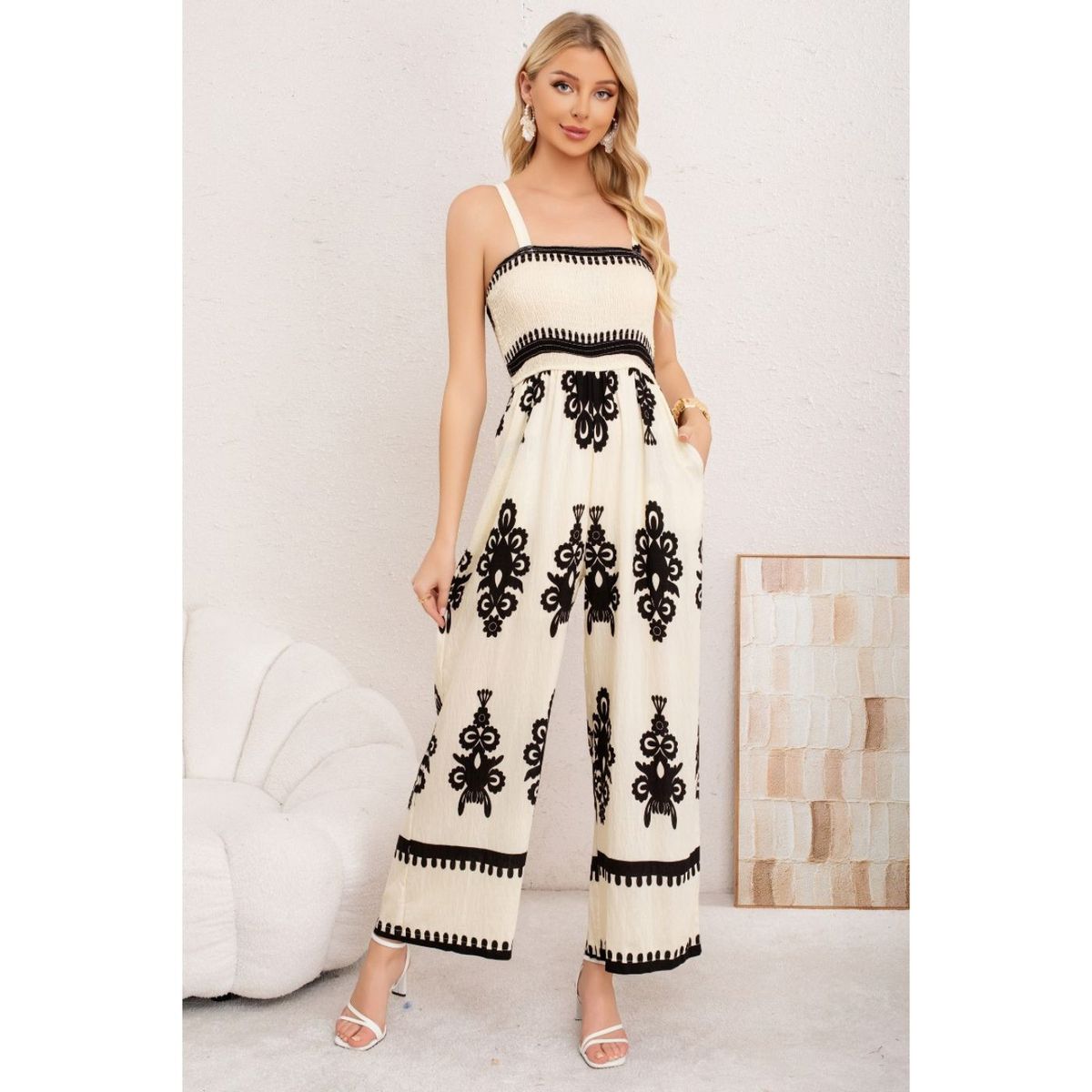 LIKE SHOP - Enterito Mujer Largo Pabilos Holgado Primavera Verano 3381