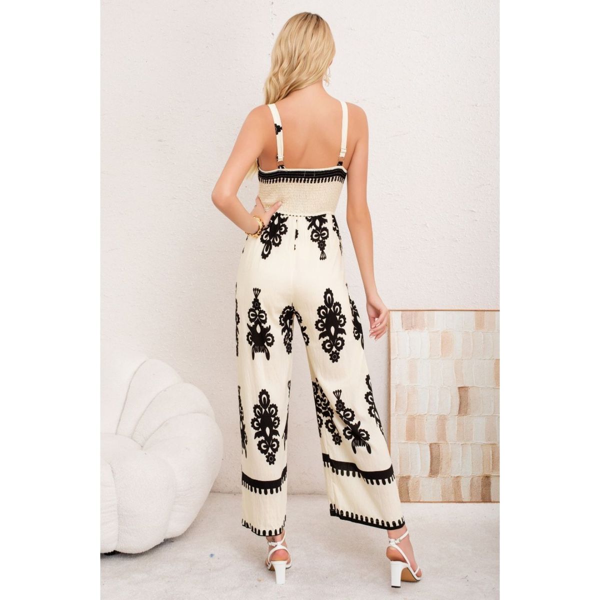 LIKE SHOP - Enterito Mujer Largo Pabilos Holgado Primavera Verano 3381