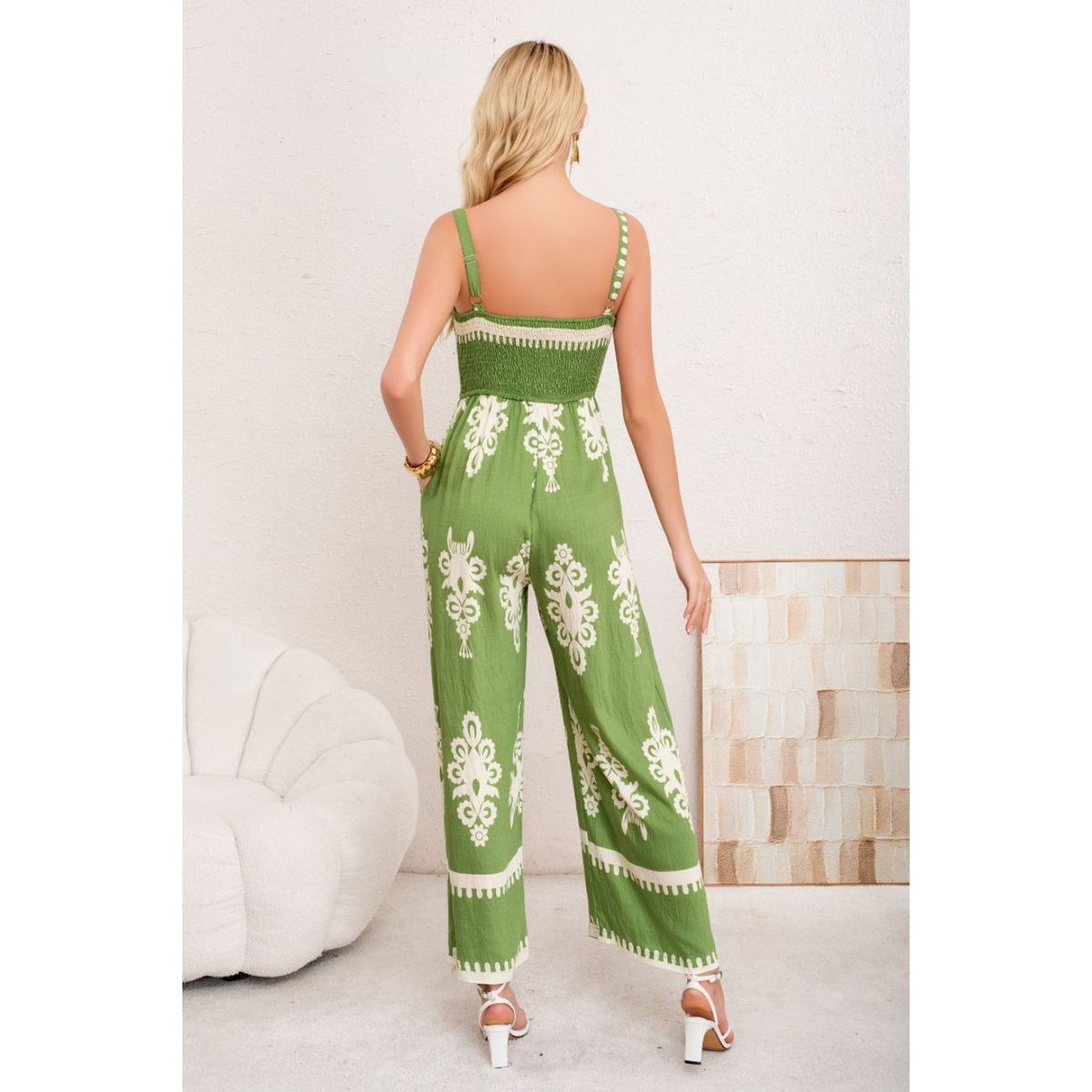 LIKE SHOP - Enterito Mujer Largo Pabilos Holgado Primavera Verano 3381