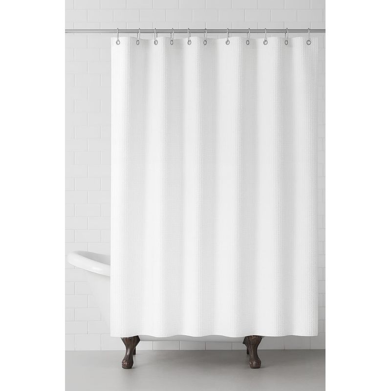 GENERICO - Cortina De Baño Tela Impermeable 178x183cm Forro y Argollas