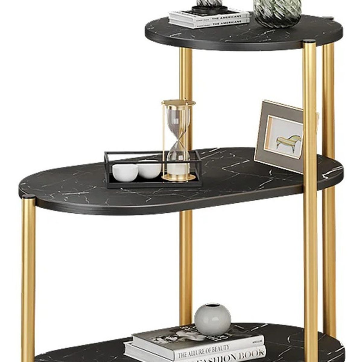 GENERICO - Mesa Centro 3 Niveles Mesa Auxiliar Decorativa Mesa Lateral