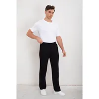Pantalon Clasico Hombre Algodon Casual Tipo Lino Liso 6011