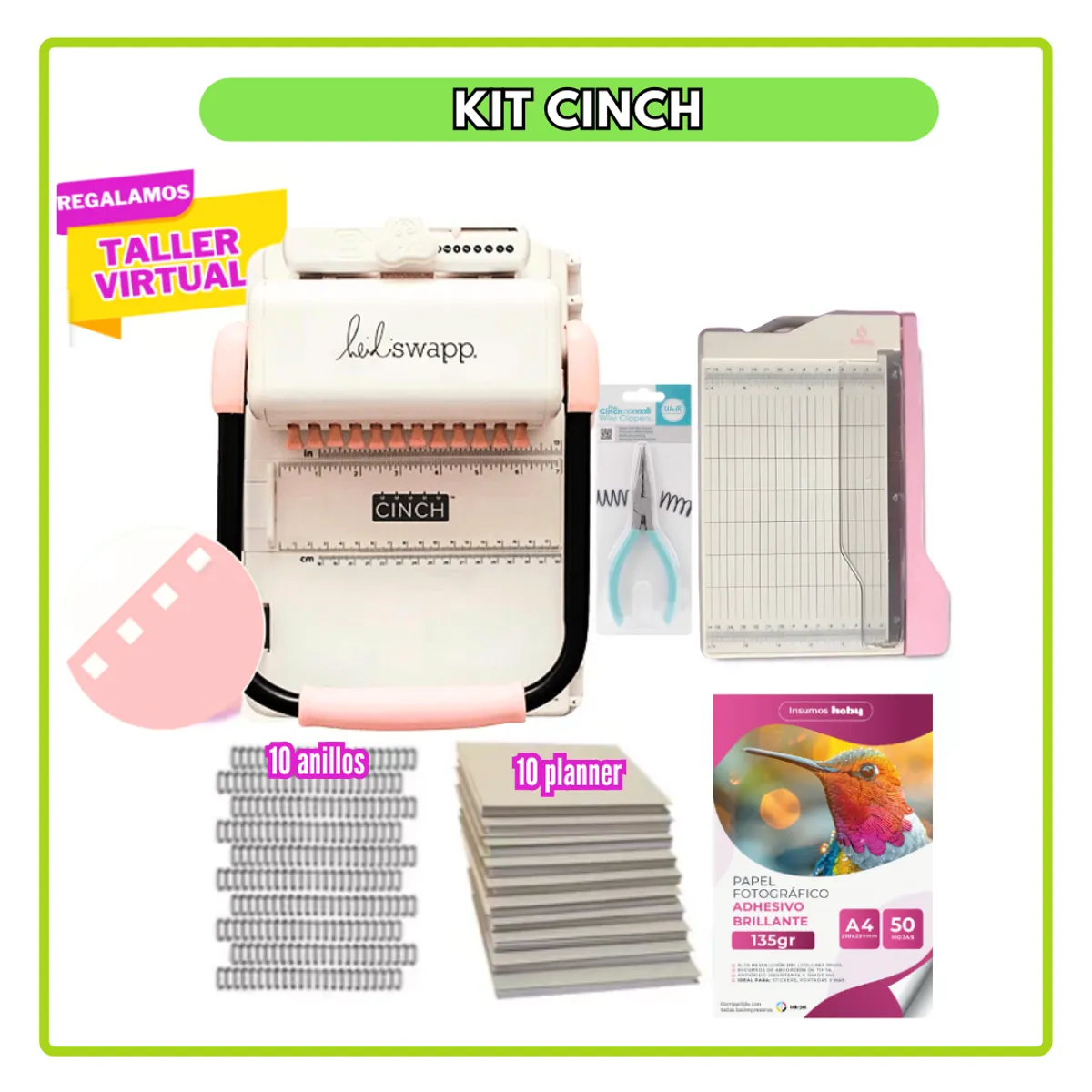 AMERICAN CRAFTS - Cinch rosada kit de herramientas S60