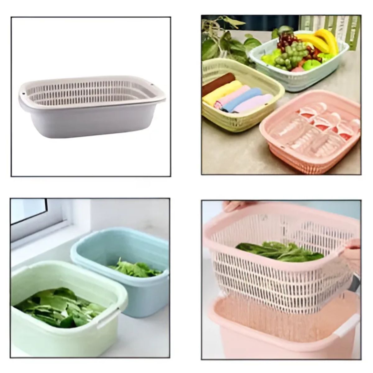 GENERICO - Colador Doble Verduras Frutas