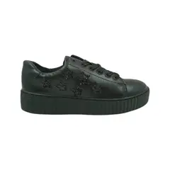 HERIEL - Zapatilla Negra Estrellas Mujer