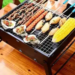 GENERICO - Parrilla Asados Portátil Carbón Plegable Parrillera Quincho