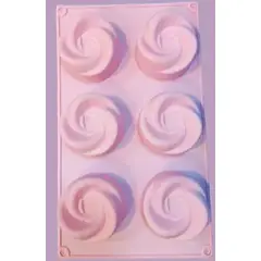 GENERICO - Molde de Silicona Diseño Flores Rosado