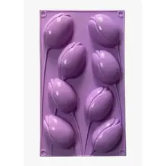 GENERICO - Molde de Silicona Diseño Flores Morado