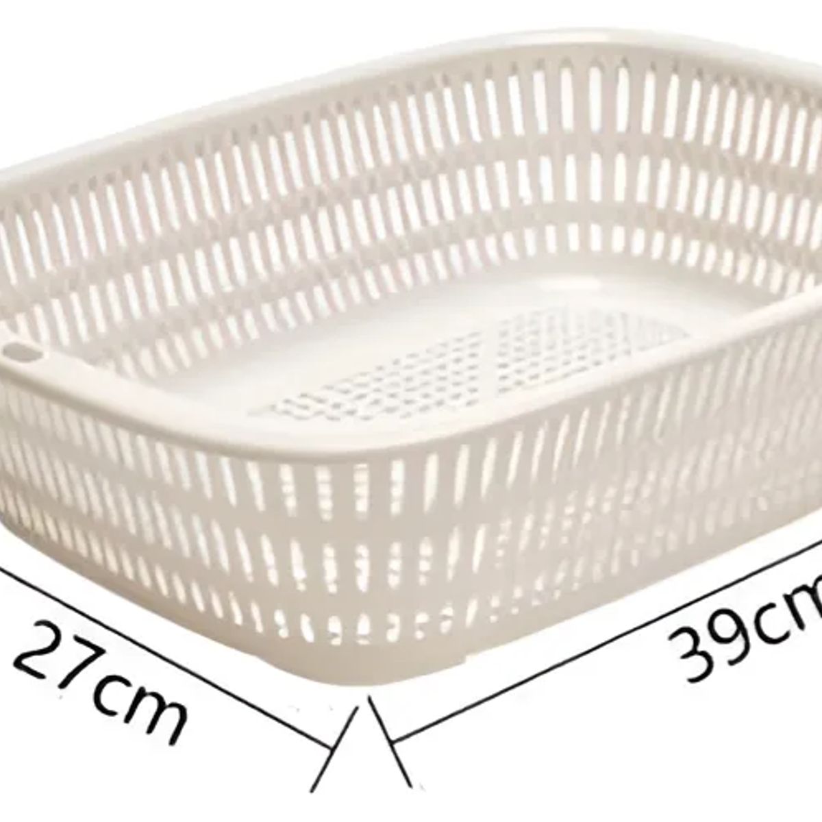 GENERICO - Cesta Canasta Multiuso Plástico 2pcs