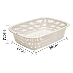 GENERICO - Cesta Canasta Multiuso Plástico 2pcs