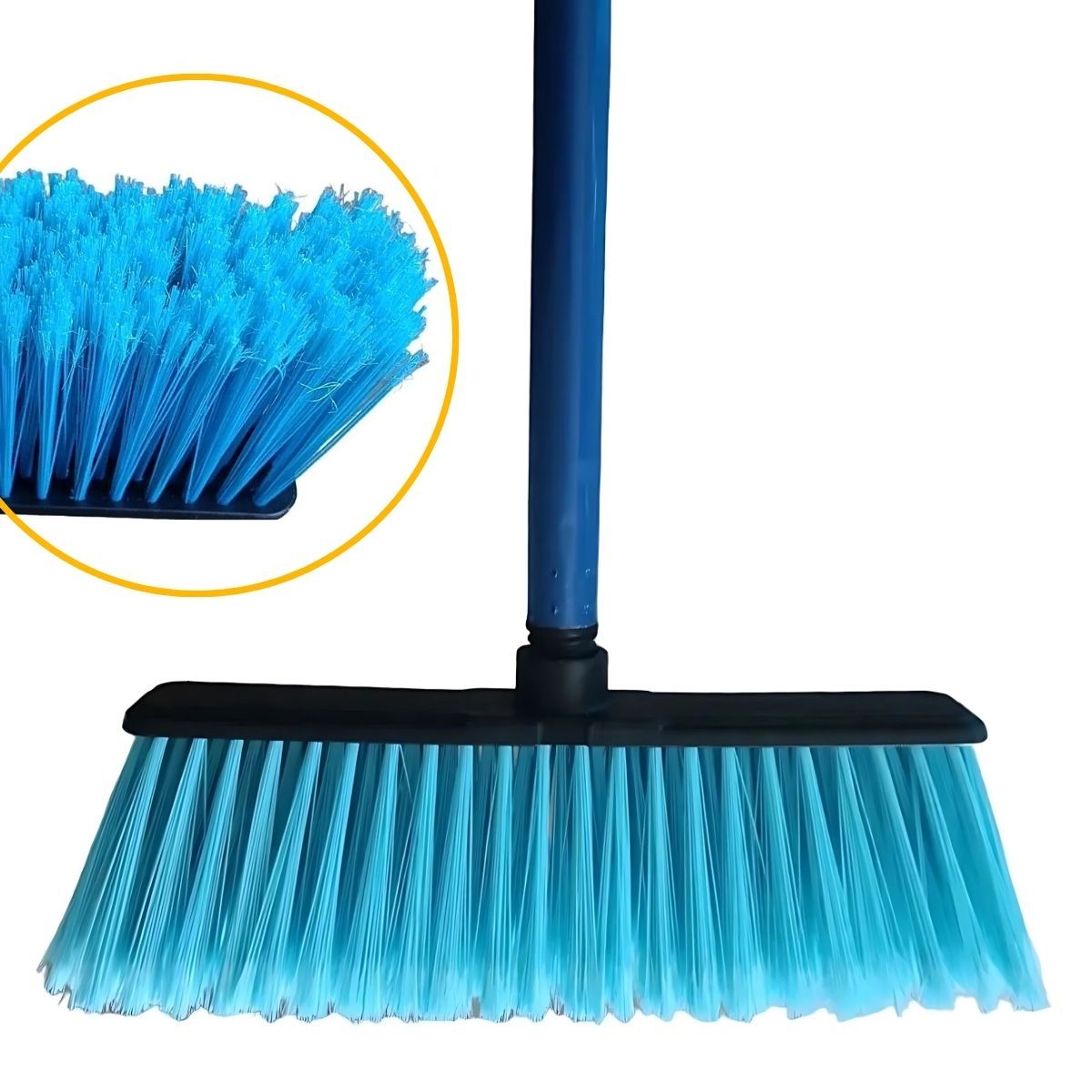 Escoba con Mango de Madera azul Clásica Escobillón Aseo, marca GENERICO - Foto Principal