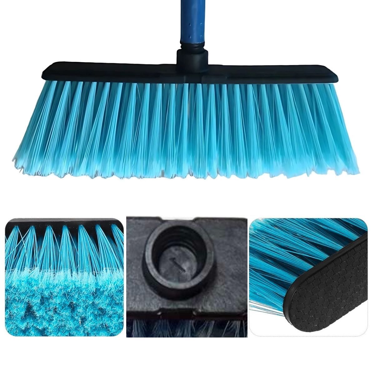 Escoba con Mango de Madera azul Clásica Escobillón Aseo, marca GENERICO - Foto 2
