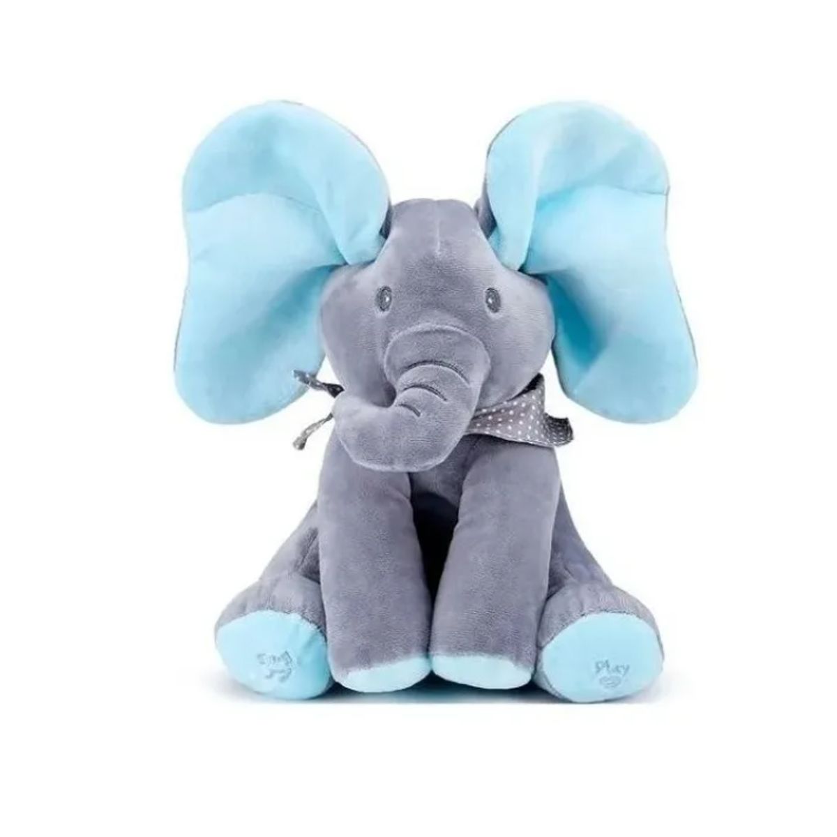 GENERICO - Elefante De Apego Musical Peek A Boo Mueve Las Orejas Celest Celeste