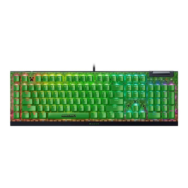 RAZER - Teclado Gamer Razer BlackWidow V4 X Minecraft Edition