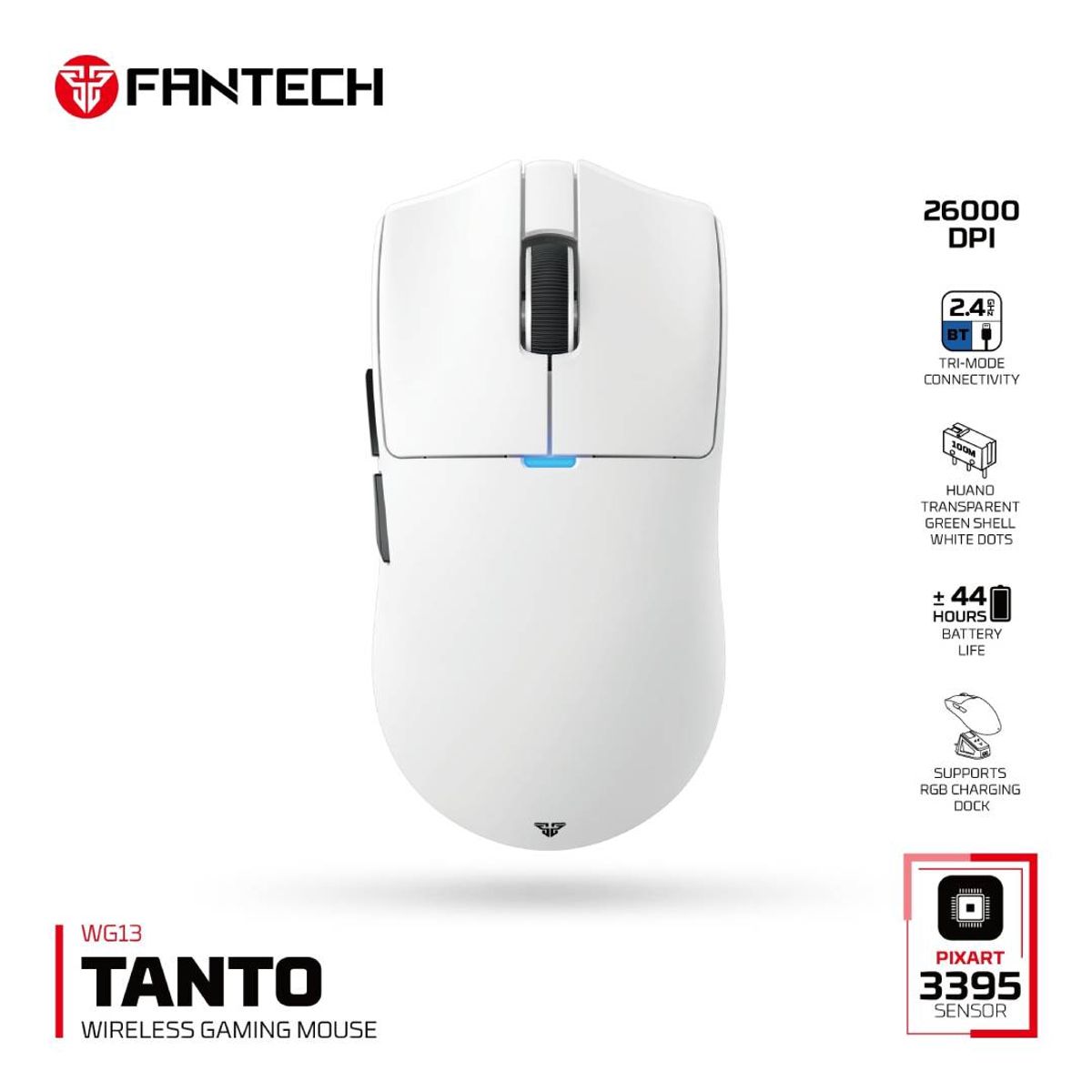 FANTECH - Mouse Fantech WG13 TANTO White