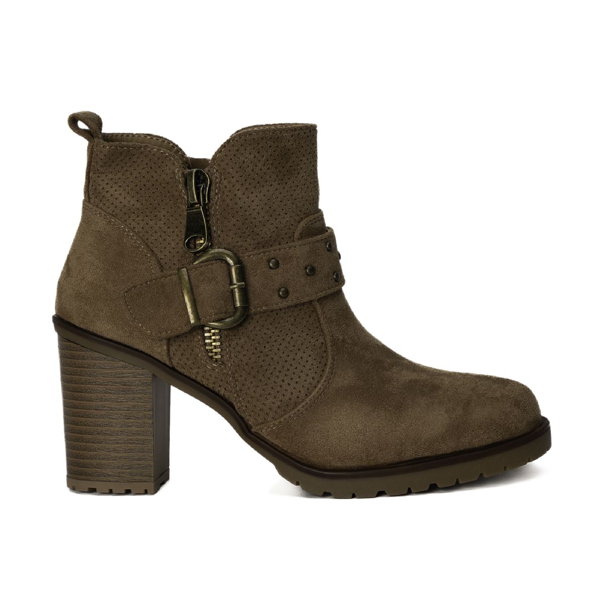 CHINITOWN - Botín Casual Mujer Camel Alessa Chinitown