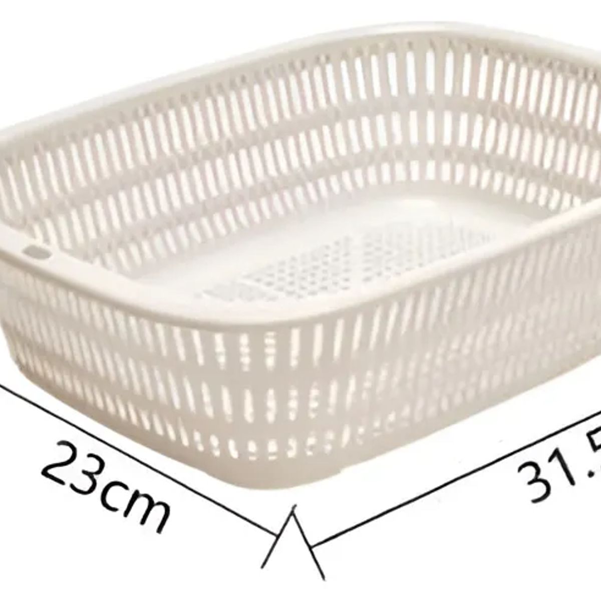 GENERICO - Set 3 Cesta Multiuso Plástico