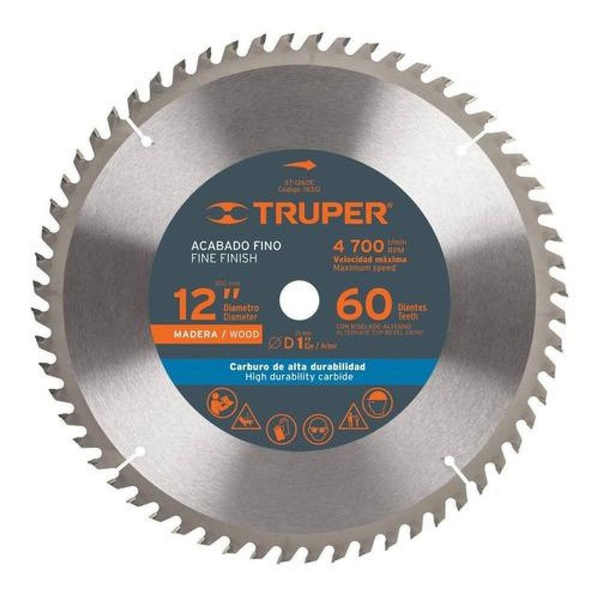 TRUPER - Sierra Circular Truper Pmadera 12 X 60 Dts