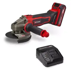 EINHELL - Kit Esmeril Angular Inalámbrico TE-AG 18/125-2 Li (1x4,0 Ah)